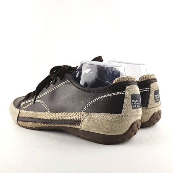 Marithé Francois Gibaud Men's Brown Leather Lace Up Sneakers Size 8.5 - Picture 7 of 16